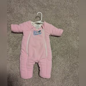 Merlin's Magic Sleepsuit Fleece Pink Size Large, 6-9 Months
